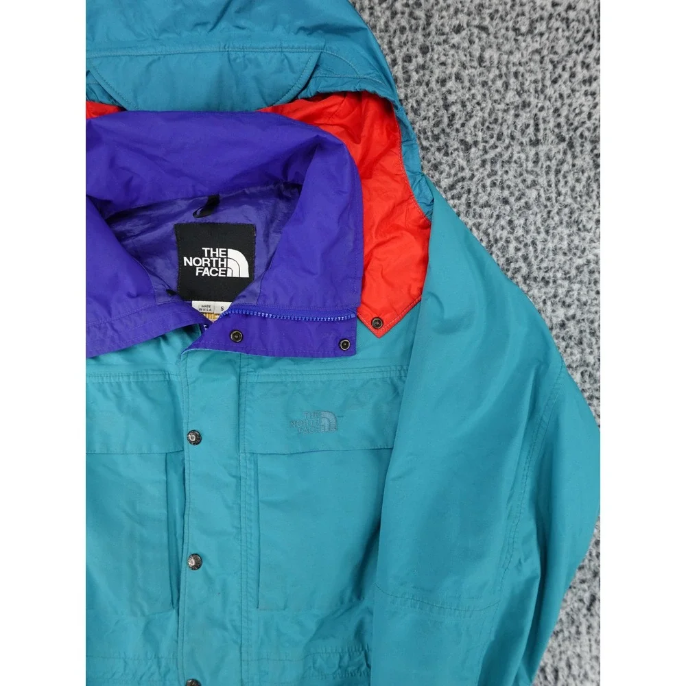 The North Face Mountain Light Jacket Mens Small Teal Purple Good Vintage 90s USA